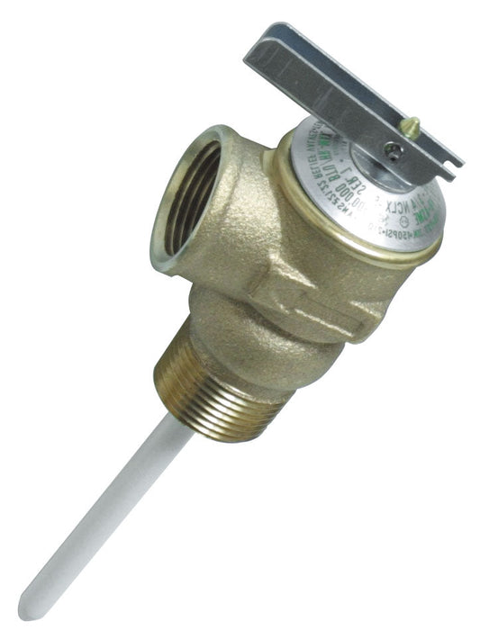 T&P Valve 3 / 4" - w / 4" Probe Coated, 150psi Bilingual