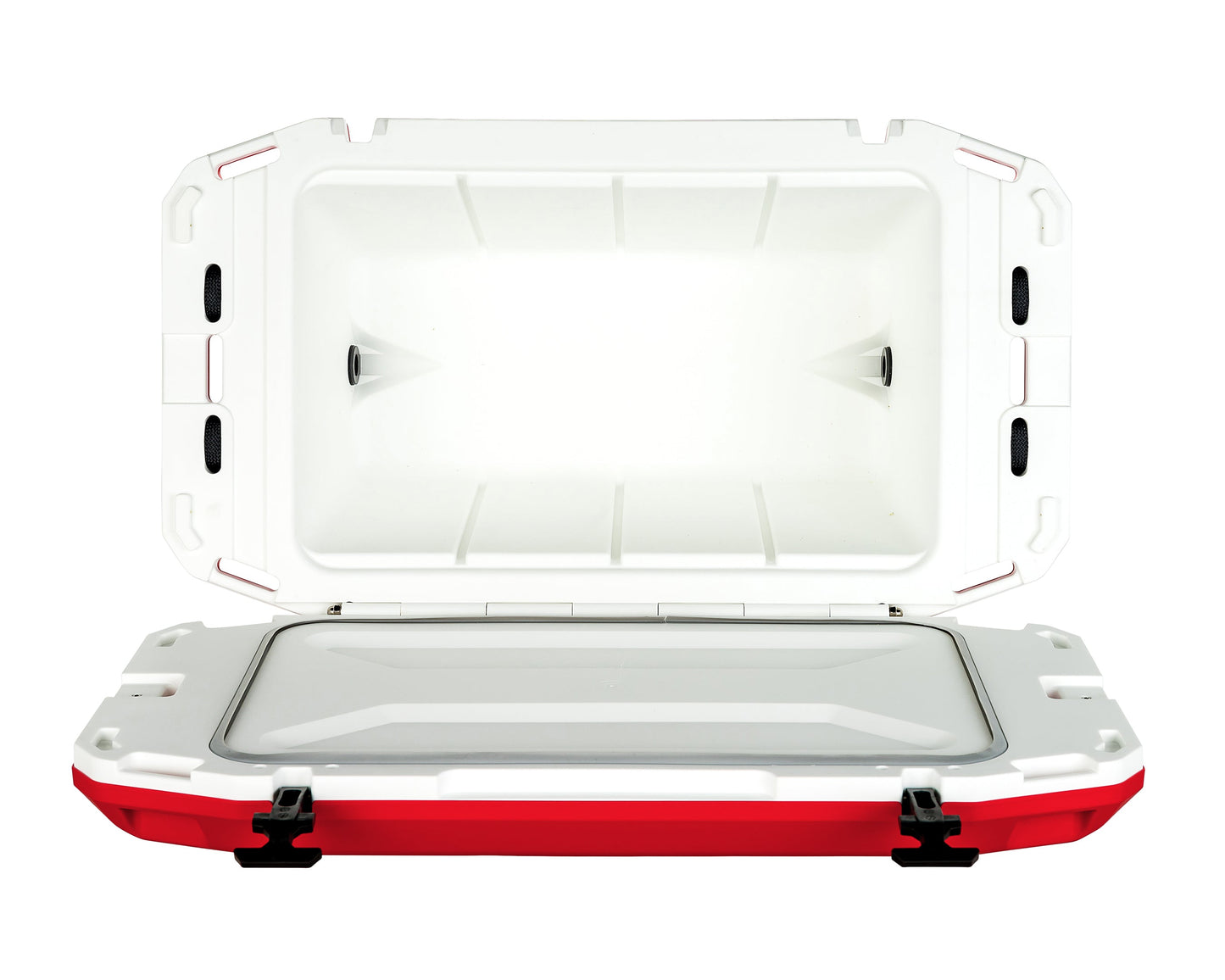 Currituck 30 and 50 Quart Premium Coolers - Bright Red & White