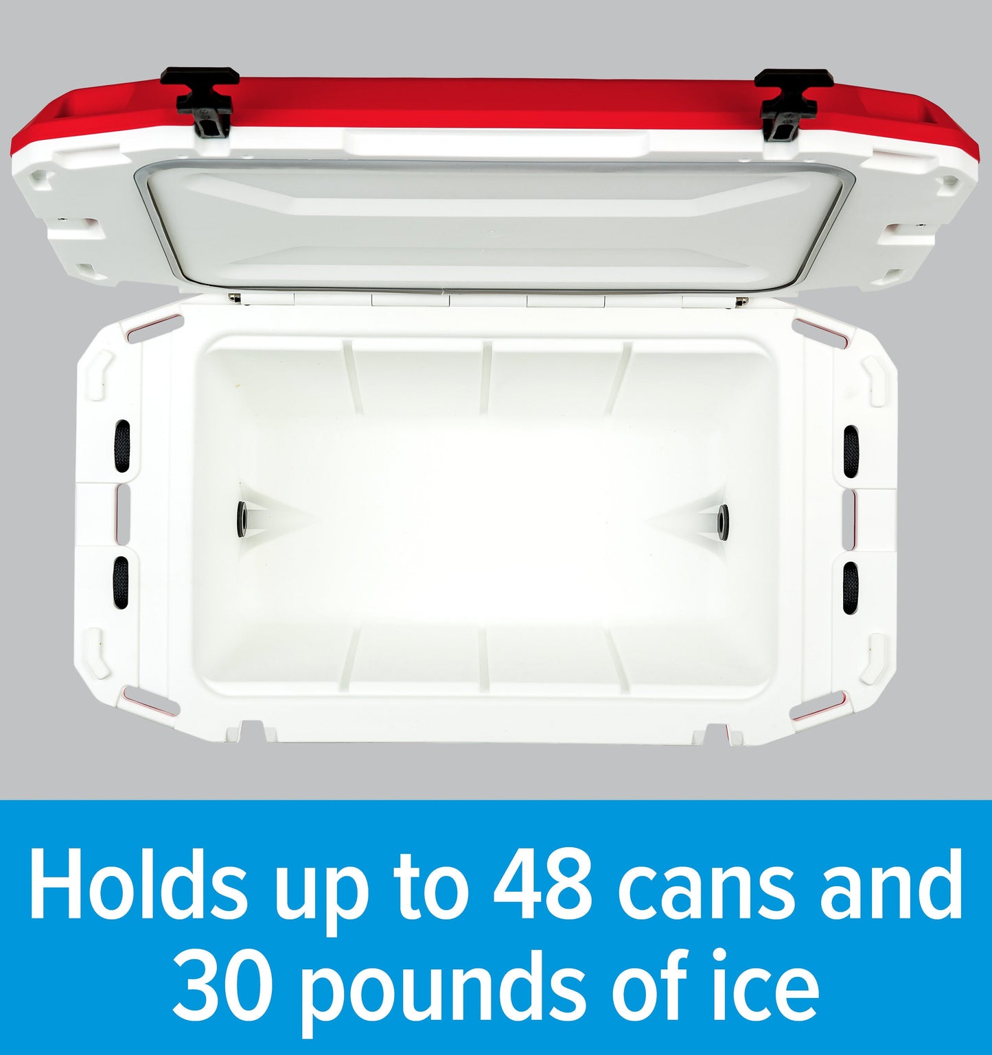 Currituck 30 and 50 Quart Premium Coolers - Bright Red & White