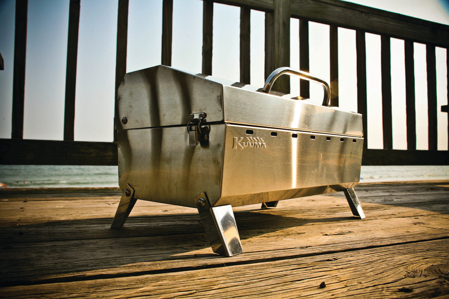 Kuuma Stow N' Go 160 Marine Charcoal Grill for Boats