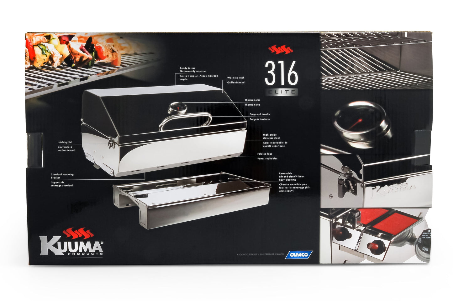 Kuuma Elite 316 Marine Gas Grill for Boats