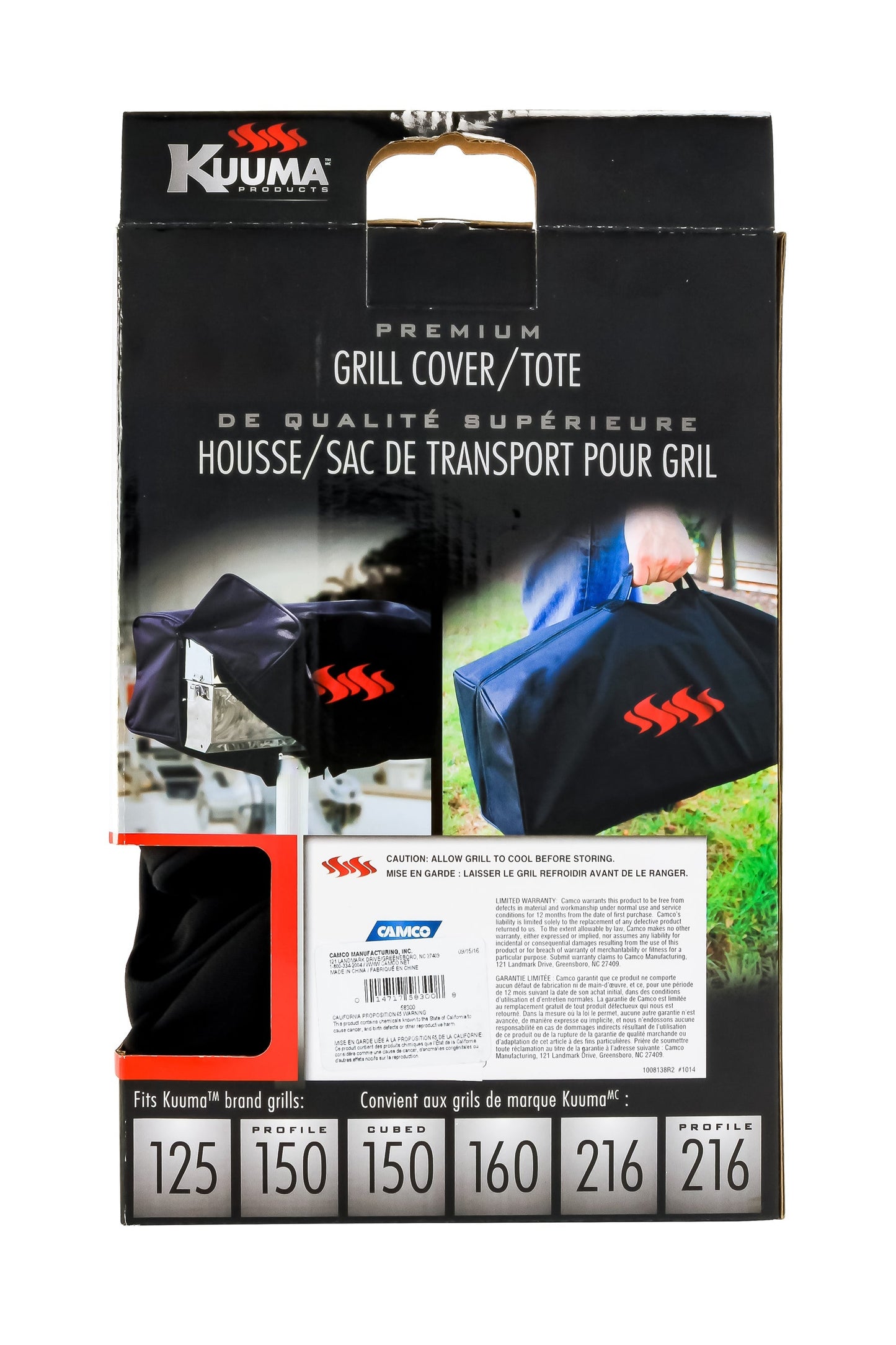 Kuuma Marine Grill Cover - Stow N' Go and Profile